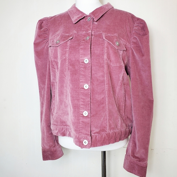 Cece Pink Button Down Jacket - Picture 2 of 5